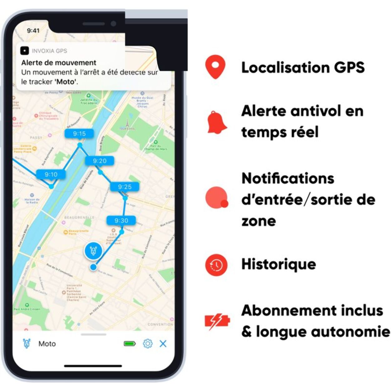 Tracker GPS INVOXIA Tracker GPS Classic (abonnement 1 an)