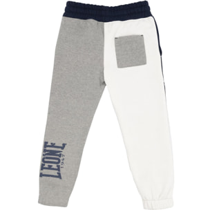 Pantalón de chándal tricolor Leone para niño en color gris