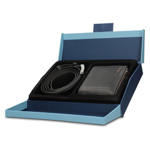 Set portafoglio e cintura uomo in vera pelle - Erebo Ultra