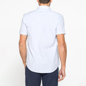 CAMICIA IN COTONE FIAMMATO EFFETTO LINO