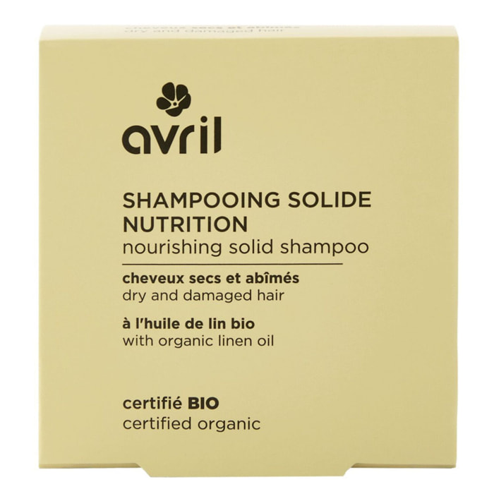 Shampooing Solide - Nutrition Cheveux Secs & Abîmés Certifié Bio