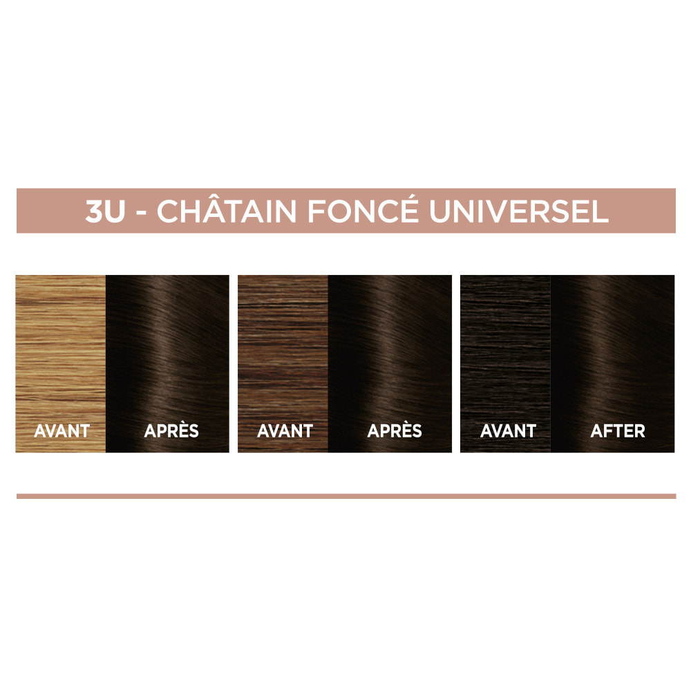 L'Oréal Paris Excellence crème Universal nudes Coloration 3 Châtain foncé