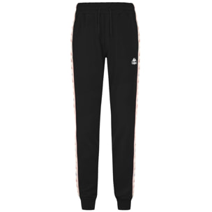 Kappa - Pantalones Mujer Negro - 222 BANDA BARNUO 2
