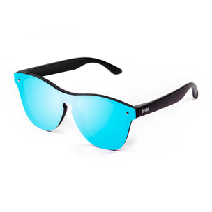 Gafas de sol OCEAN SOCOA - Negro mate / Plana revo azul cielo