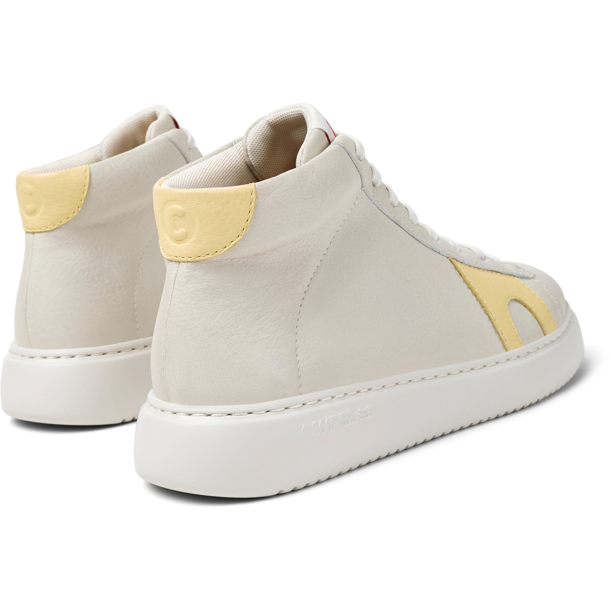 Sneaker-Bootie - CAMPER Runner K21 - Blanco - Cuero liso
