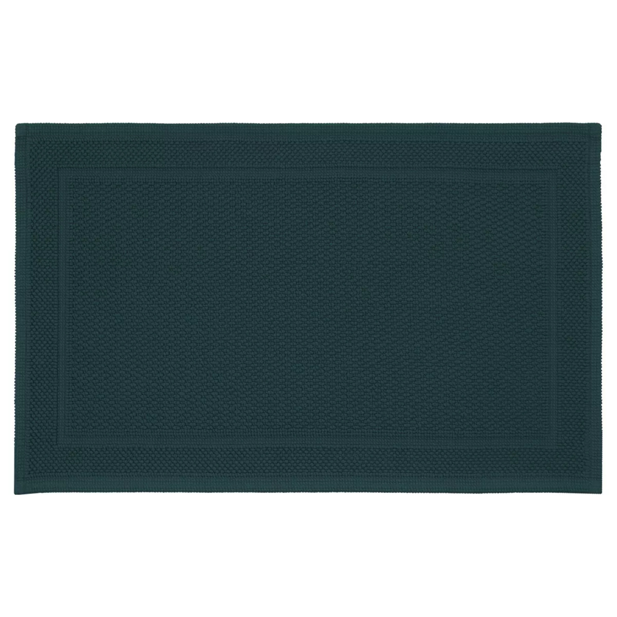 Tapis de bain pur coton 1700 g/m² uni vert Antica crepuscule