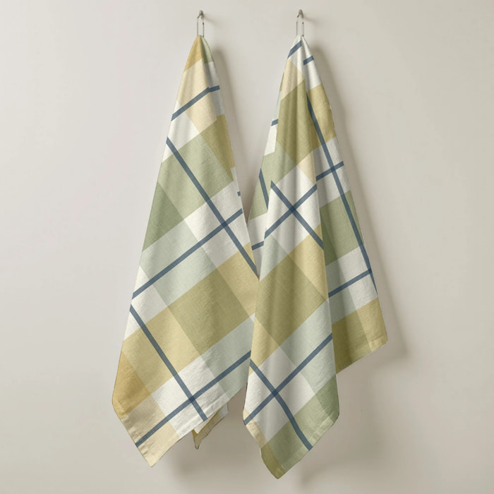 Lot de 2 torchons de cuisine 100% coton Teli