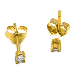 Pendientes Básico acabado oro amarillo 18k - 2mm