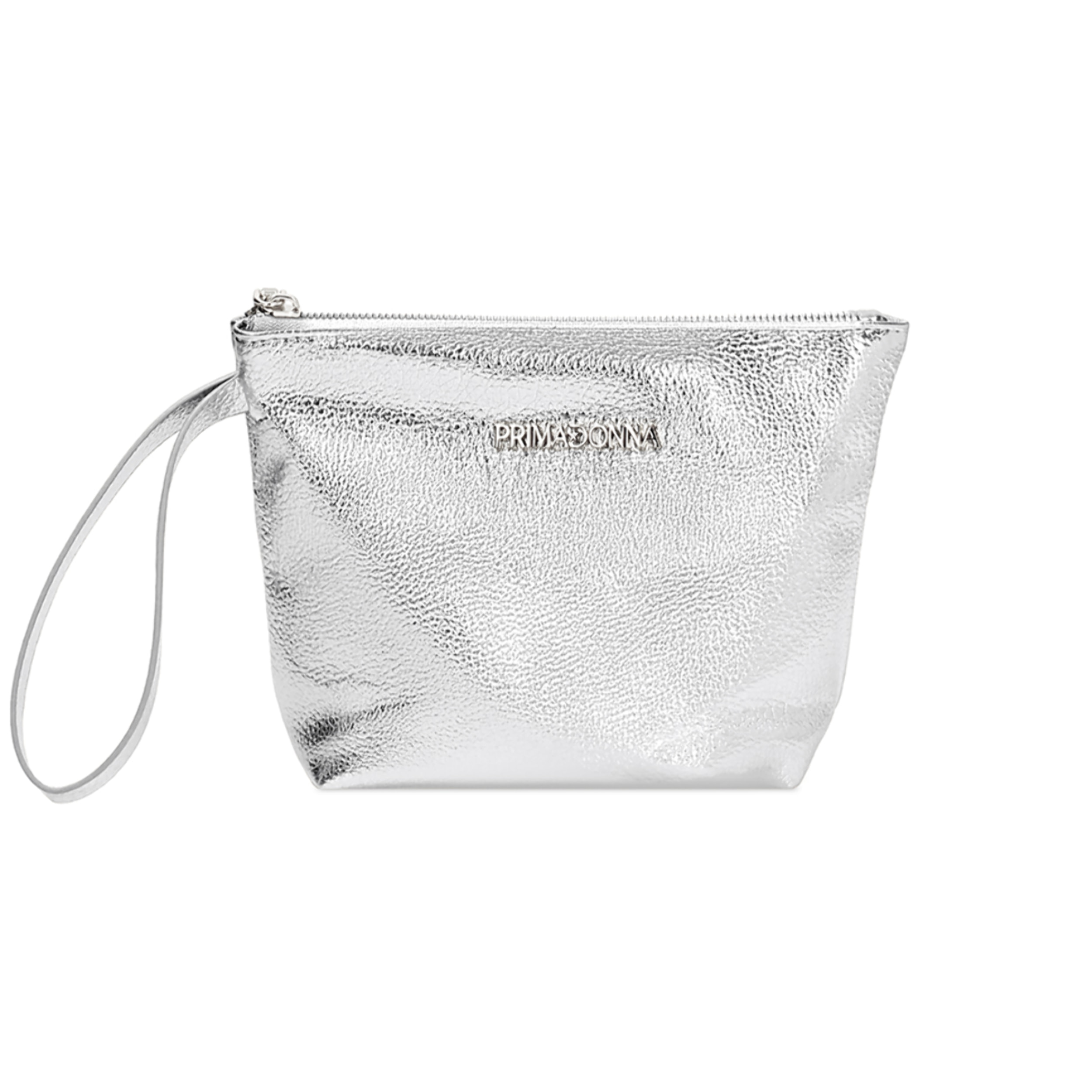 Pochette donna argento in laminato