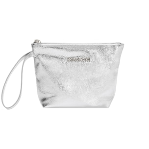 Pochette donna argento in laminato