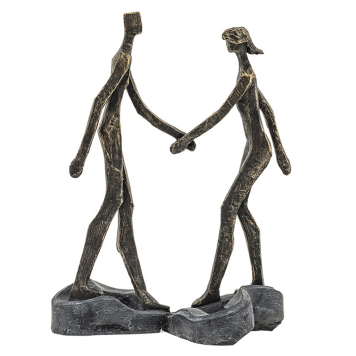 Scultura Aloha in poliresina con base a cuore