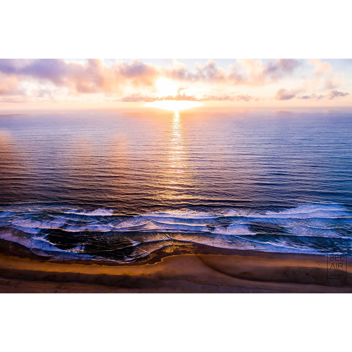 Tableau coucher de soleil sur l'océan atlantique Toile imprimée