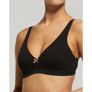 Reggiseno ferretto cotone con fiocco