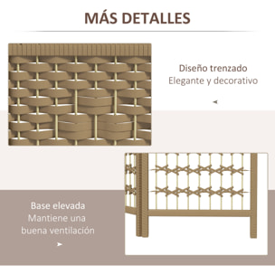 Biombo Separador de Ambientes de 6 Paneles 240x170 cm Divisor de Habitación Plegable de Cuerda de Papel y Marco de Madera Decoración para Dormitorio Salón Natural