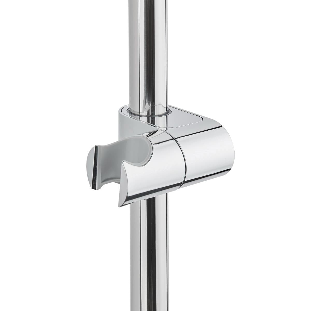 Ensemble de douche 3 fonctions aux lignes arrondies - chrome brillant - garantie 5 ans - 80 cm - chrome