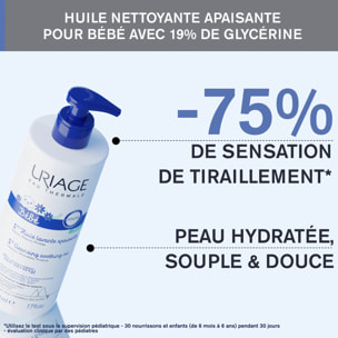 Bébé - 1ère Huile Lavante Apaisante - Nettoie, Relipide & Protège 500 ml