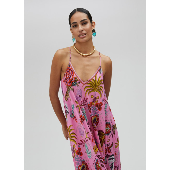 Vestito lungo con stampa