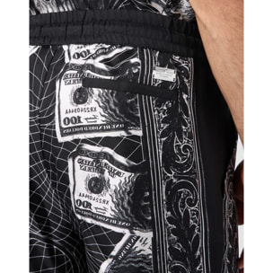 PHILIPP PLEIN Bowling Shorts Skull Dollar