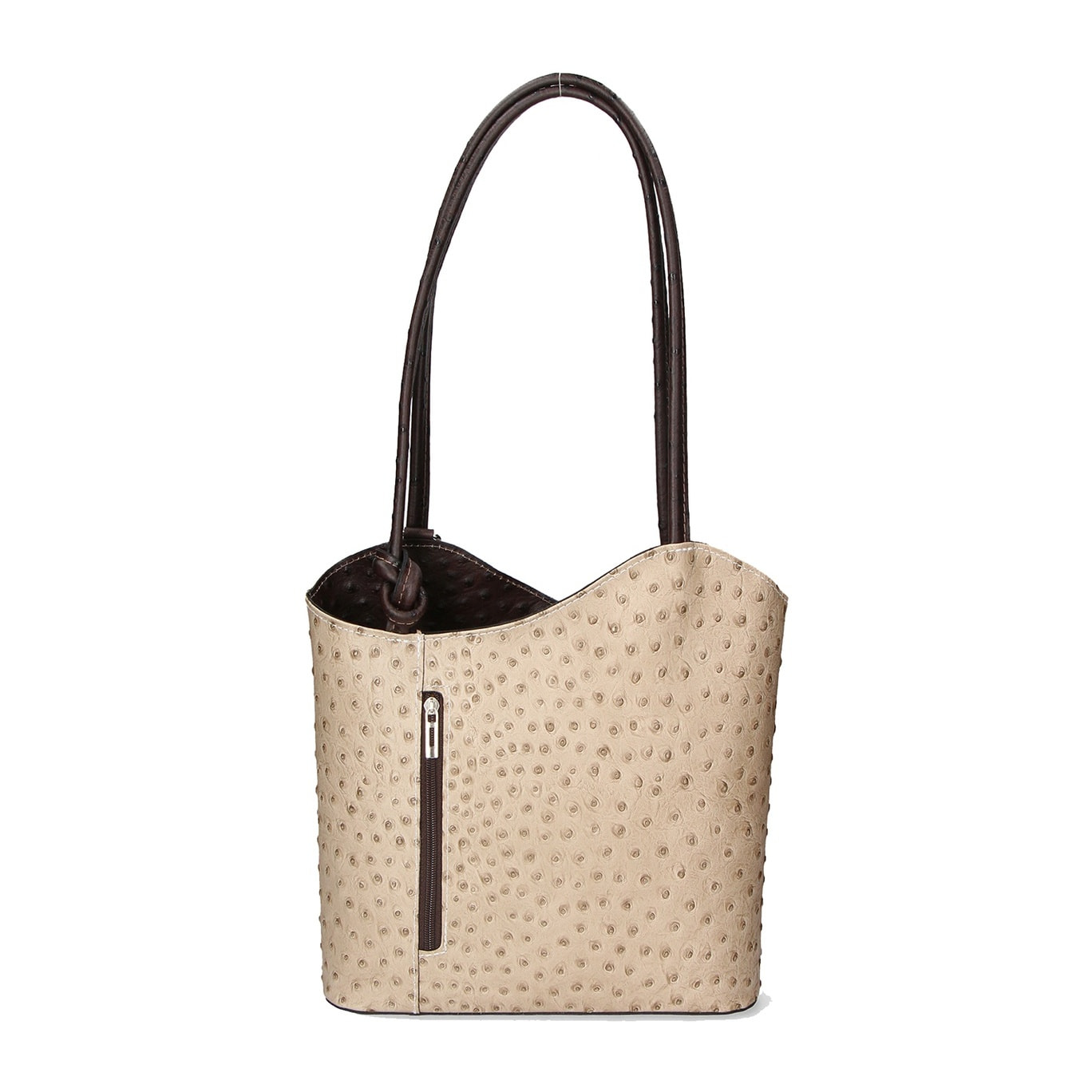 Zaino da donna in vera pelle - Modello Charlotte - 28.0 x 25.0 x 9.0 cm