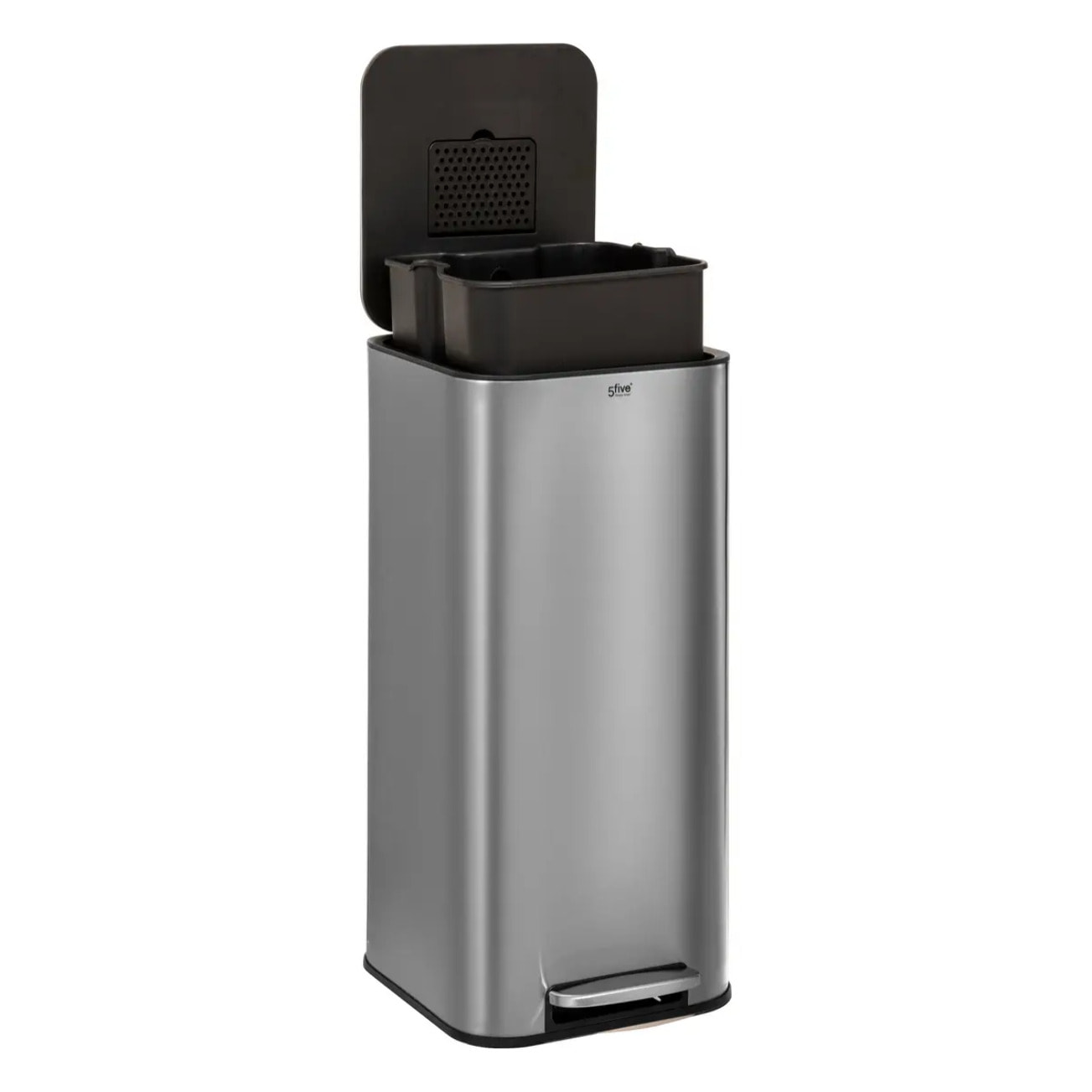 Poubelle "Delta" en inox 30L