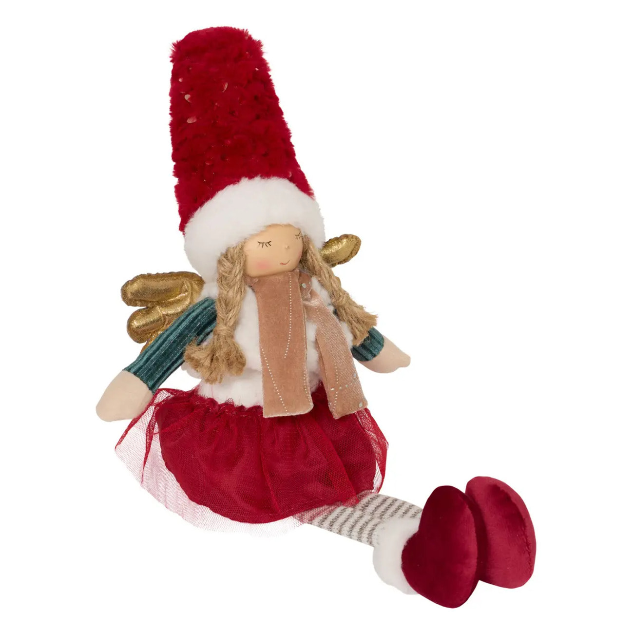 Fée de Noël Alva assise H. 59 cm