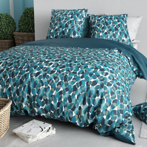 Parure Housse De Couette 3pcs 100% Coton 57 Fils NELLY