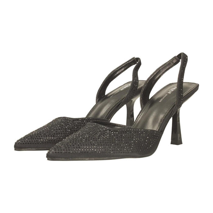 Décolleté sling back Donna Tata Italia Nero