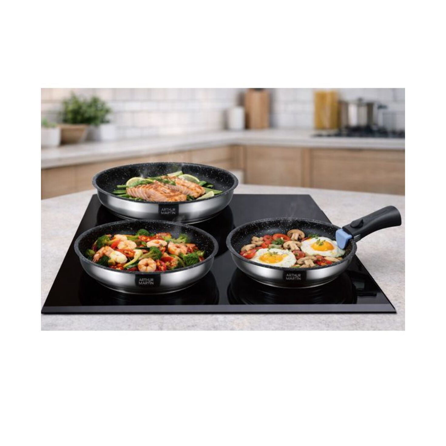 AM. Set de poeles 20/24/26cm amovible