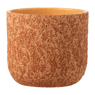 J-Line cache-pot Rugueux - céramique - terracotta - large - Ø 22 cm