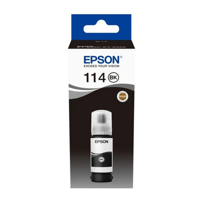 Cartouche d'encre EPSON Bouteille d'Encre Ecotank 114 Noire Pigmentée - C13T07B140
