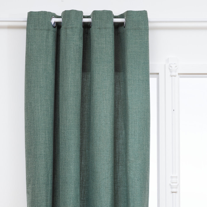 Rideau "Clem" vert tilleul 140x260cm
