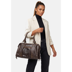 Borsa a spalla da donna - Modello Clara - Vera pelle - 41.0 x 28.0 x 13.0 cm