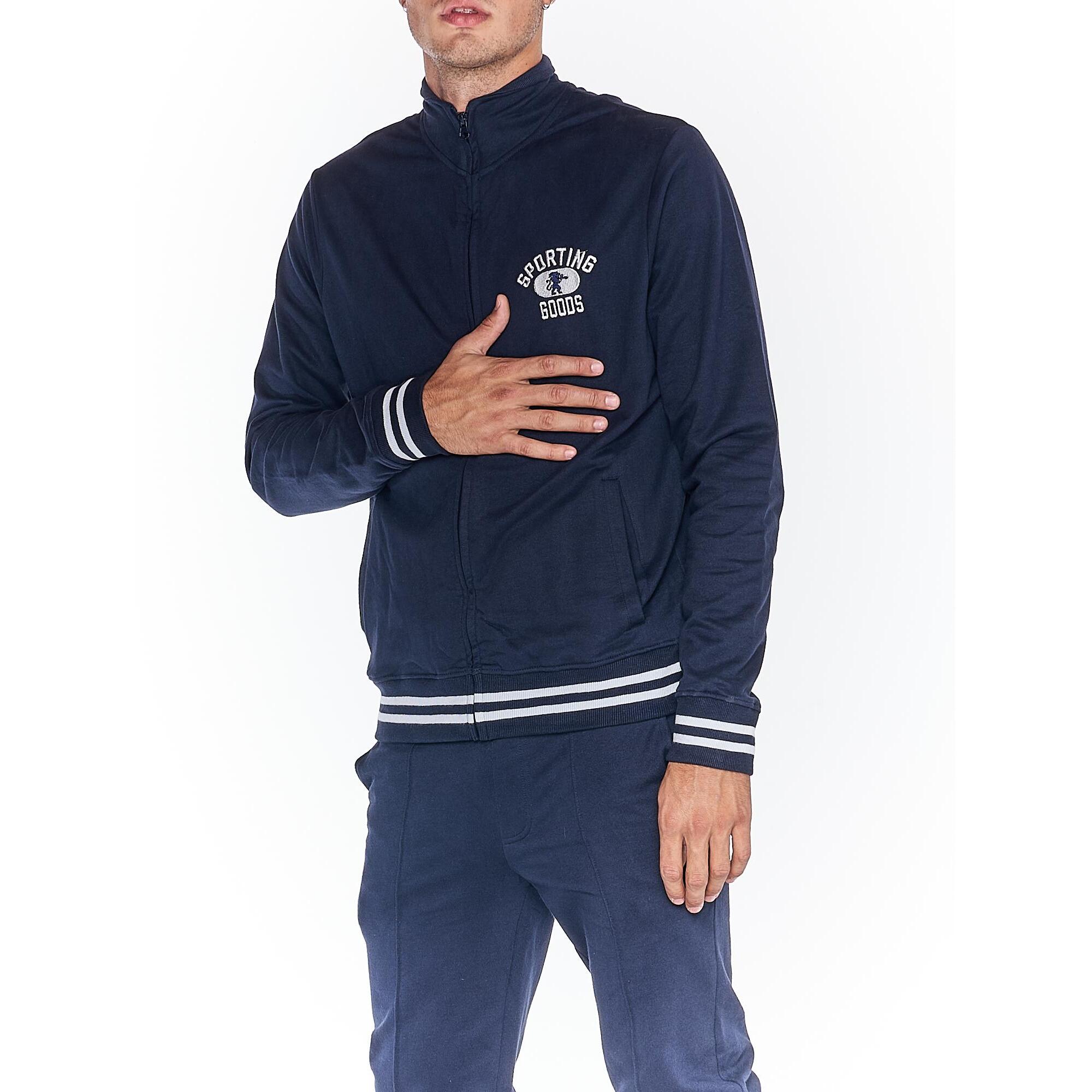 Tuta uomo full zip collo alto linea College