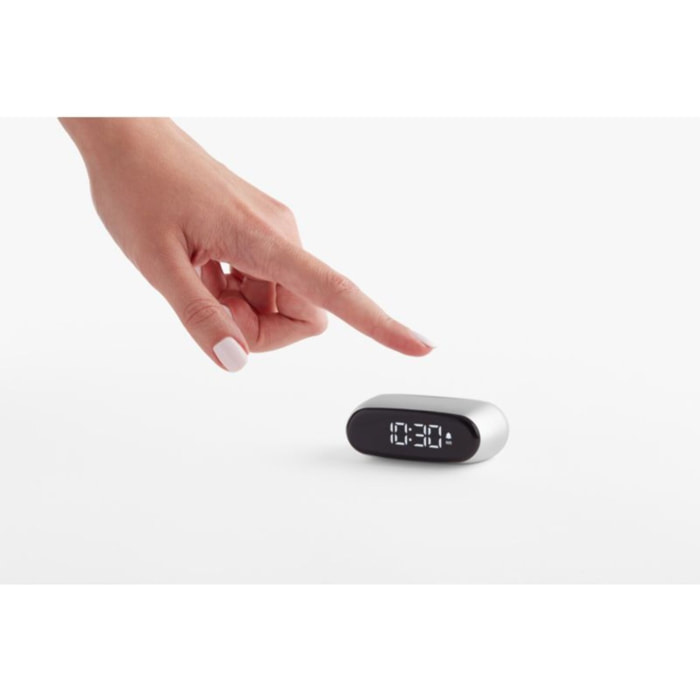 Réveil LEXON Minut ultra-compact Rechargeable Alu