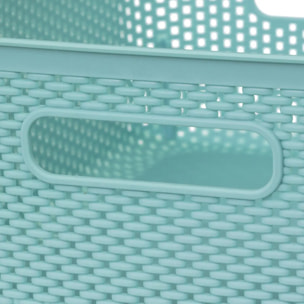 Panier en crochet Crochy 4L bleu