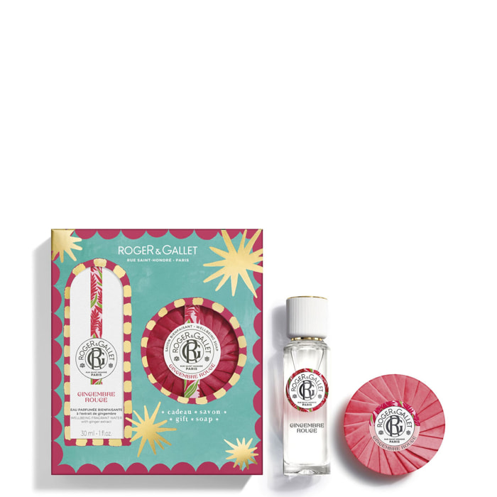 Gingembre Rouge - Coffret Eau Parfumée Bienfaisante 30ml + Savon 100g