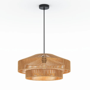 Suspension ronde en papier de corde 60 cm - Clairia