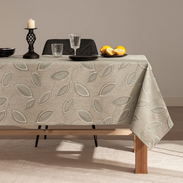 Mantel antimanchas PALMA AZUL