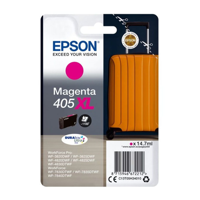 Cartouche d'encre EPSON Originale 405 XL Haute Capacité Magenta - C13T05B34010