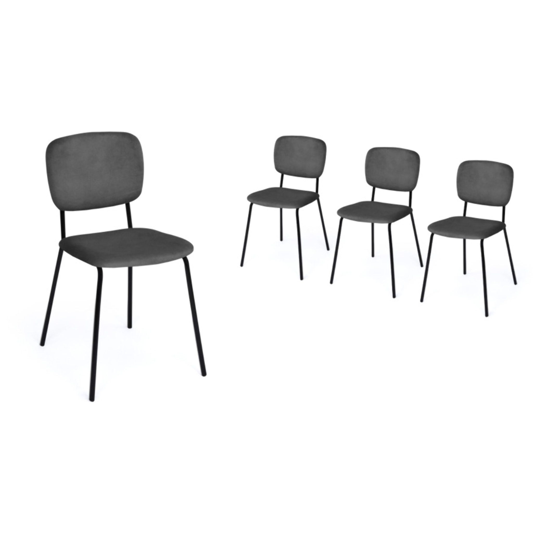 Chaises Clara - Gris anthracite