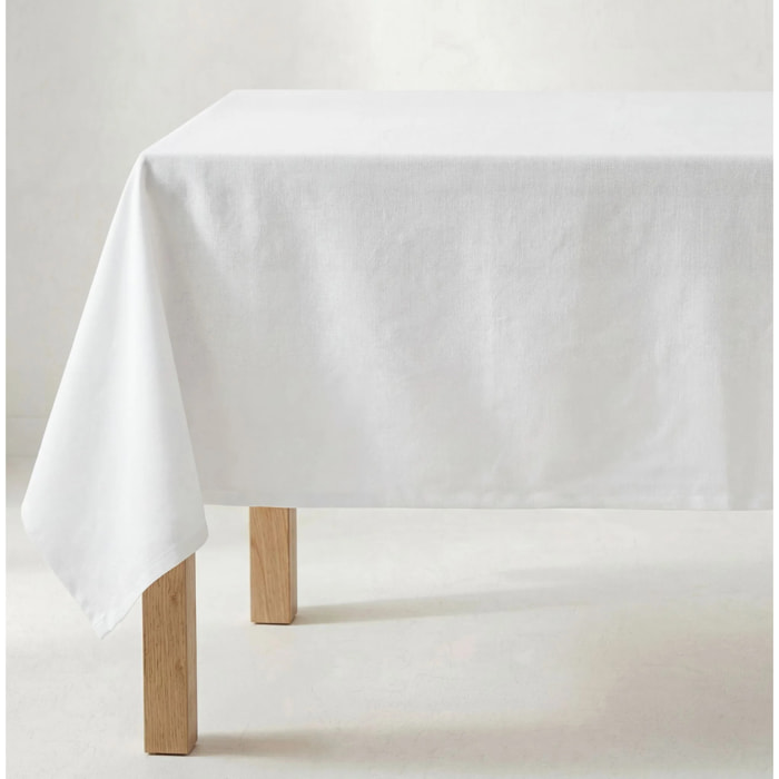 Nappe antitache au toucher tissu imperméable Blanc