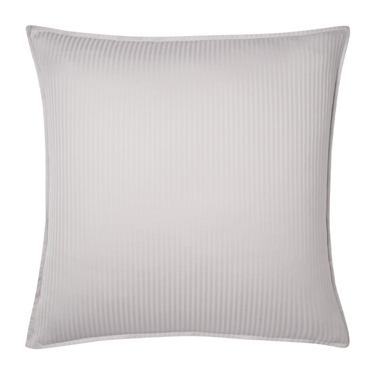 Taie d'oreiller unie en satin de coton, GRAND HOTEL, Gris Argent