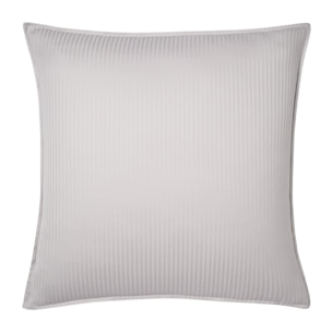 Taie d'oreiller unie en satin de coton, GRAND HOTEL, Gris Argent