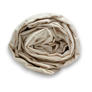 LENZUOLO SOTTO CON ANGOLI LETTO MATRIMONIALE IN COTONE 60 FILI TINTA UNITA PANNA H.30