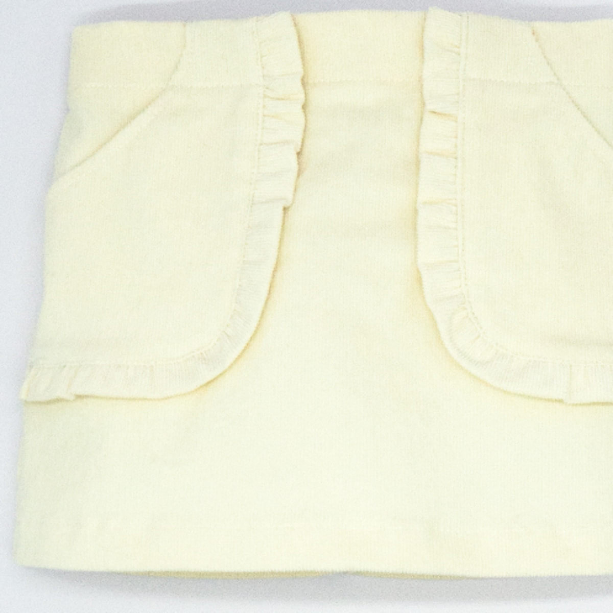 FALDA PANA BOLSILLO VOLANTE BLANCA