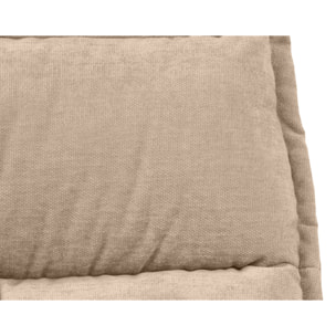 Mellow - fauteuil pivotant - en tissu - pieds en acier - Beige