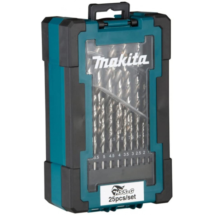 Coffret 25 forets métal HSS-G MAKITA - D-67555