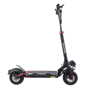 URBANGLIDE eCross Pro  – Trottinette Électrique – 50 km d'Autonomie – Tout-Terrain 10" – Suspensions Avant/Arriè
