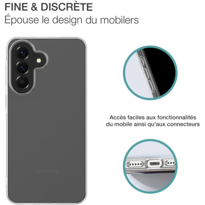 Coque BIGBEN CONNECTED A57 5G Silisoft transparente recyclé