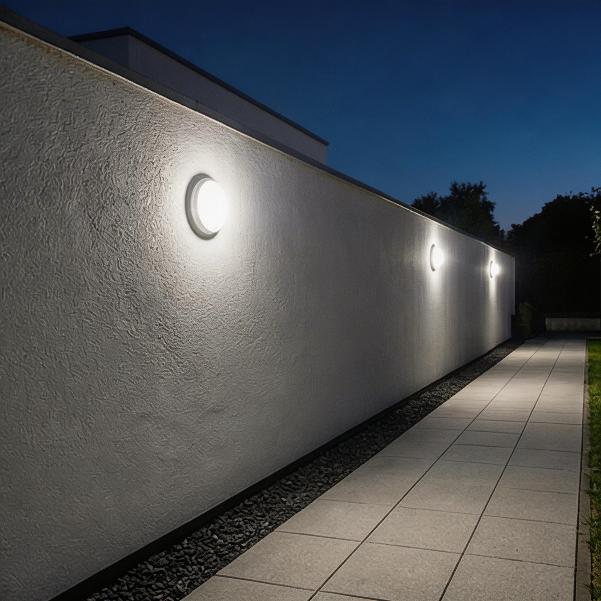 Forlight Aplique de pared exterior con sensor LED Temperatura SW
